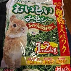 チンチラの餌などの画像