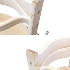 木製 ベビーチェア キッズチェア 子ども用イス 高さ調整の画像