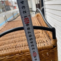 118m　ラタン三段シェルフの画像