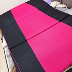 【あげます】美品_三つ折りマットレス　ダブルサイズの画像