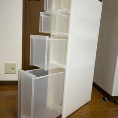 ニトリ スリムストッカー 4段の画像