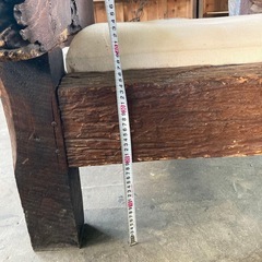  珍品 線路の枕木で作られた椅子 1人掛け ソファー アンティークの画像