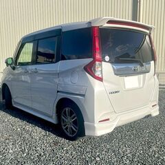 月々格安【自社ローン＆リース】で乗れます😉保証人や収入証明も不要です！『ブラックOK』派遣、シングル、求職中、債務整理でも大丈夫💕トヨタ　ルーミーカスタムG　4WD　車検2年付き　信用情報の照会なし🥰の画像
