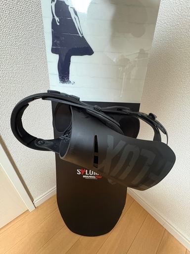 スノボード板　ビンディング付き　