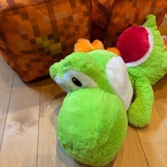 マインクラフトブロック　カボチャぬいぐるみ  ヨッシー　ぬいぐるみ　大きめの画像