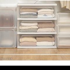 カラーボックスクリアケースタンス棚の画像