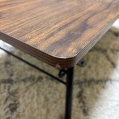 【ニトリ】木目調 折りたたみテーブルの画像