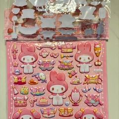 マイメロ　大容量　着せ替えぷにぷにシールの画像