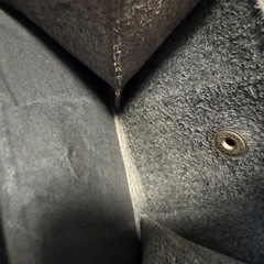 Real 黒 レザー 二つ折り財布の画像