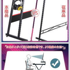 ゲーミングデスク　L字の画像