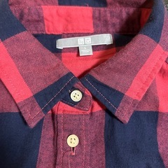 ユニクロ　フランネル長袖シャツの画像