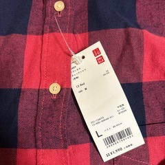 ユニクロ　フランネル長袖シャツの画像