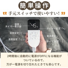 新品　箱入り　電気毛布の画像