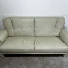 『himolla』ヒモラ TANGRAM タングラム ラブソファ ソファ ソファー 2.5P 2.5シーター 2.5人掛け 2.5人用 レザー 総革 革 IDC大塚家具 定価約30万 RWso88の画像