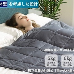 加重ブランケット　7kg　ダークグレーの画像