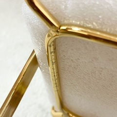 新品未使用　ゴールドステンレス　大理石風　収納ラック　キッチン収納　コスメ収納　おしゃれの画像