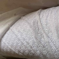 カーテン用裏地レース生地 ロール販売／ホワイト／幅150cm／大量在庫ありの画像