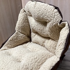 腰ぽか毛布　イス用　座布団　座椅子　定価2980円　折り畳み　持ち運びOKの画像