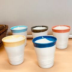 花の音色 籠付カップ＆カレー皿 ５組セットの画像