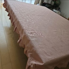 (未使用品)ピンク フリル付き マルチカバーの画像