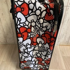 ❤️断捨離早い者勝ち　修理出来る方　可愛いキティちゃんキッズトランクケース　ファスナー修理必要の画像