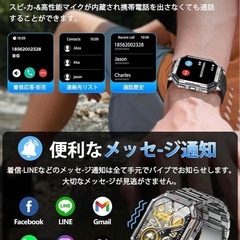 スマートウォッチ ChatGPT搭載 内蔵GPS AI文字盤 Bluetooth5.3 防水 100＋運動モード GPS運動記録 の画像