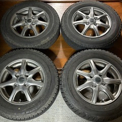 145/80R13 軽自動車用 ブリヂストンスタッドレスタイヤホイールセット4本 ②の画像