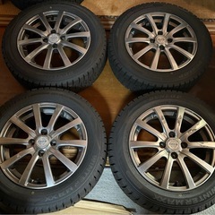 175/65R15 ダンロップスタッドレスタイヤホイールセット4本 2024年製造 ②の画像