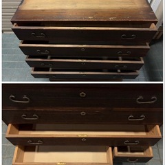 レトロ★タンス 収納 洋服ダンス 着物タンス 衣類収納 引き出し収納の画像