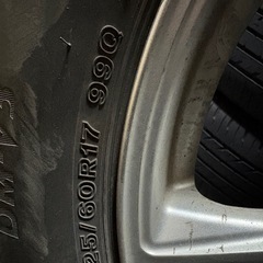 225/60R17 ブリヂストンスタッドレスタイヤホイールセット4本 2020年製造の画像
