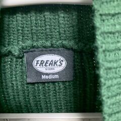 FREAK'S STORE ハーフジップ ドライバーズニット M グリーンの画像