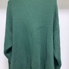 FREAK'S STORE ハーフジップ ドライバーズニット M グリーンの画像