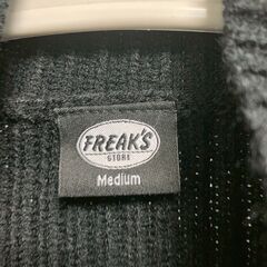 FREAK'S STORE ジップアップ ドライバーズニット M ブラックの画像