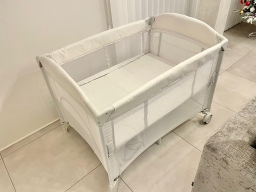 【未使用・美品】ベビーベット・オムツ替え台・クーファン・折りたたみ・プレイヤード