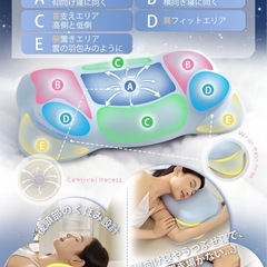 【新品未使用】低反発枕 首が痛くならない 首サポート 肩フィット 安眠 低反発ウレタン 快眠の画像