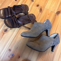 ハリスツイード  ブーツの画像