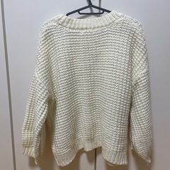 レプシム　ニットカーディガン　ホワイトの画像