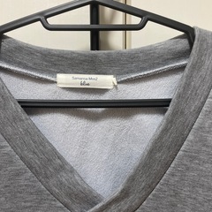 サマンサモスモスブルー　グレーワンピースの画像