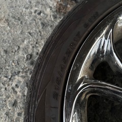 希少当時物！24年製タイヤ!American Racing メッキホイール　17インチ！usdm ローコン PCD114.3 ホンダ　アコード　215/45R17の画像