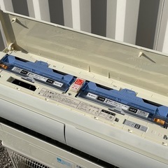 取付け可 ! !◇三菱 エアコン 8畳用 2017年 霧ヶ峰 お掃除機能 ムーブアイ100V MSZ-L2517 高圧洗浄済み！保証付き ! !の画像