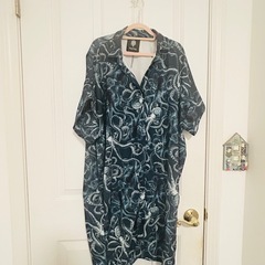 生産終了品 Drug honey クラーケン ブレイン 開襟シャツワンピースの画像