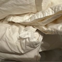 無印良品　フランス産ダウン　フルシーズン用　羽毛掛け布団ダブル用の画像