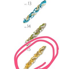 絹100％ 手組み 振袖用 パール飾り 帯締め 新品未使用 和装小物の画像