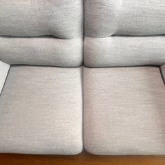 ニトリ(Nポケット)２人掛布張りソファの画像