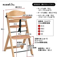 コロモ ベビーハイチェアの画像