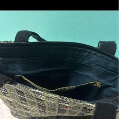 南部裂織　トートバッグ　ハンドメイド　メッシバックインバックつきの画像