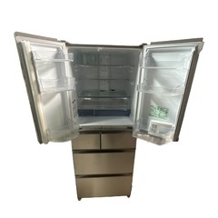 ☆お買い得☆三菱 ノンフロン冷凍冷蔵庫 2017年 ファミリー MR-JX47LA-N 470L ネイビー 大きいサイズ 動作確認済み【ジ 1115-02】の画像