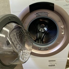 【最安値】👑2022年製SHARPドラム式洗濯乾燥機　ピンクゴールドES-S7G 配達無料の画像