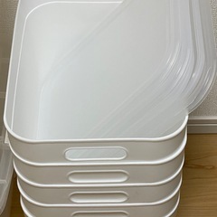 収納ケース　クリアケース　押入れ収納　キャスター付き　小物入れ　ふた付き収納　まとめ売りの画像