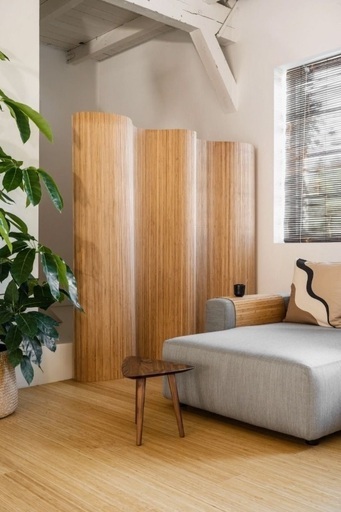 Artek風 ウッドカーブパーテーション